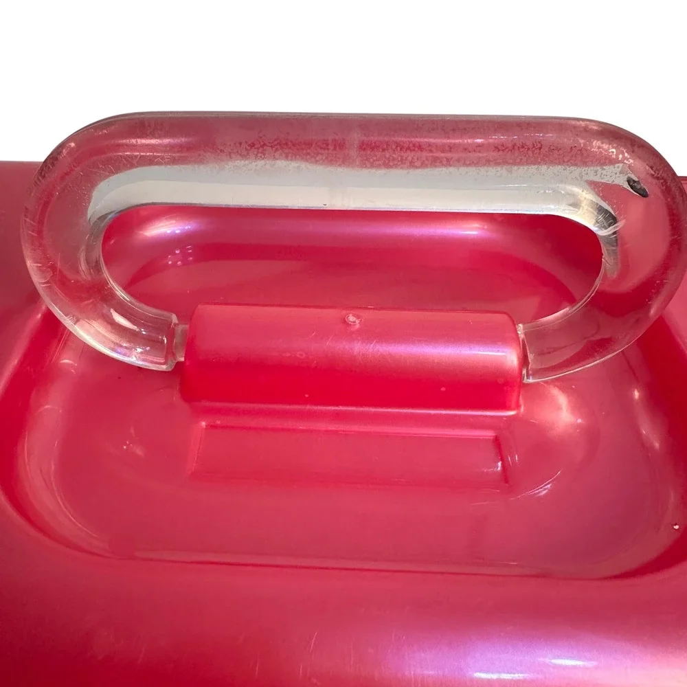 Caboodles Makeup Case Girls‎ Large Pink Vintage 90s Cosmetic Organizer Tiered